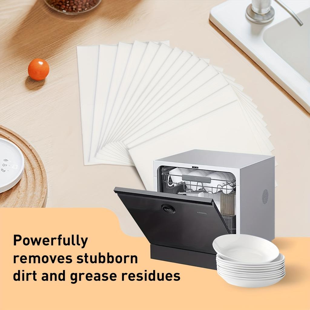 100 Loads Lemon Scented Dishwashing Tablets, Quick Dissolve Oil Stains,Gentle Cleaning Without, Powerful Oil Removal,Brightening