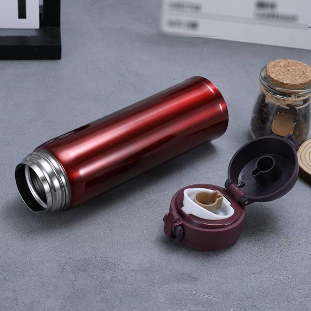 Bilayer Vacuum Insulated Cup 500ML Bouncing Cup Portable Water Cup