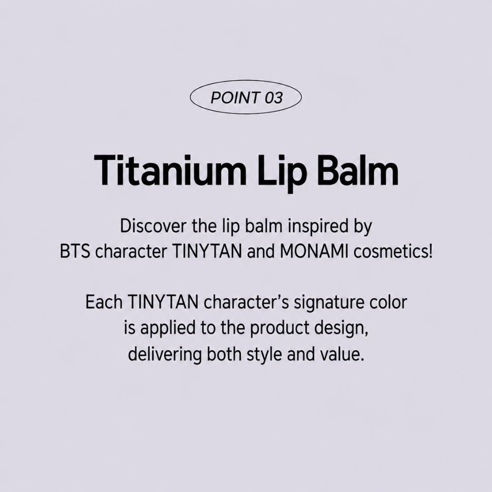 [Monami X BTS] TinyTAN Lip Balm 7 Types (3.5g / 0.12 Oz)