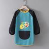 Children's Waterproof Art Smock with Logo - Reversible Apron for Painting and Eating  