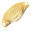 Oval Shape Fruit Tray Gold Decorative Tray Elegant Jewelry Organizer Tray  Kitchen Counter