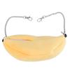 Hanging Pet Bed Velveteen Banana Shaped Pet Nest House for Hamster Hammock(Yellow)
