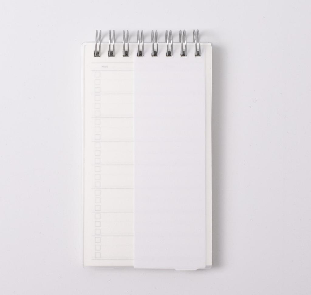 Flip-up A7 Spiral Sticky Notes Pad & Portable Pocket Notepad