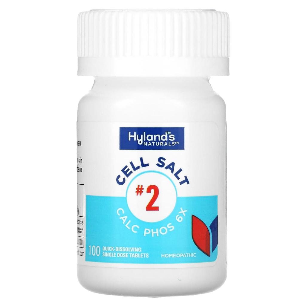 Hyland'S Naturals, Cell Salts #2, Phosphate 6X, Fast Dissolve Single Tablets, 100 Tablets