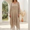 Sun Protection Knit Hollow Out Top Plus Size Summer Beach Cloak Bohemian Shawl  Streetwear