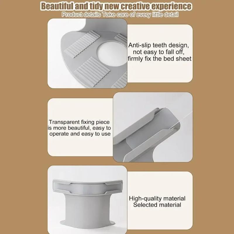4Pcs Heavy Duty Bedsheet Corner Tightener Clips High-Quality Materials Durable And Reliable Bed Sheet Grippers For Protectors
