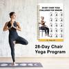 28-dagers stol-yoga-utfordring spiralblokk tykt papir treningsplanlegger for seniorer nybegynnere allsidig gave til hjemmekontor skole