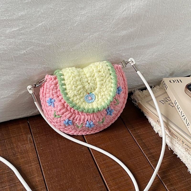 Handmade Knitted Cute Crossbody Bag, Unique Design, Single Shoulder Bag