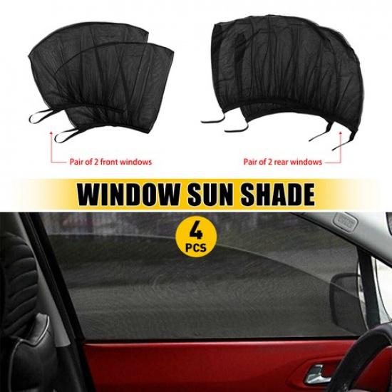 Car Auto Sun Shade Side Window Curtain mesh Nylon UV Protection Accessories Kit