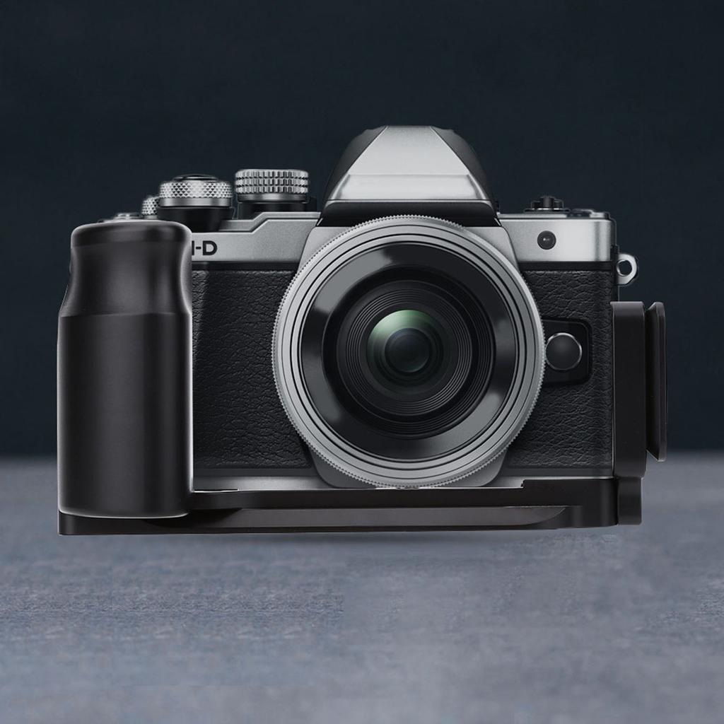 L Shaped Vertical Quick Release Plate Bracket Hand Grip Holder for Olympus