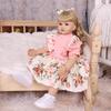 60 Cm Reborn Baby Girl Toy Cloth Body Realistic Princess Newborn Baby Dolls Kids Birthday Christmas Gifts Suit for 7+ Years