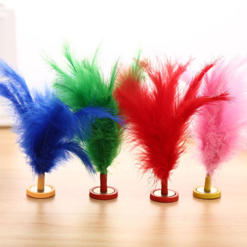5 PCS Plumes Colorées Volant à Pied Jianzi Chinois Fitness Divertissement Pour l'Exercice Physique Sports de Pied Jeu de Jouet d'Extérieur