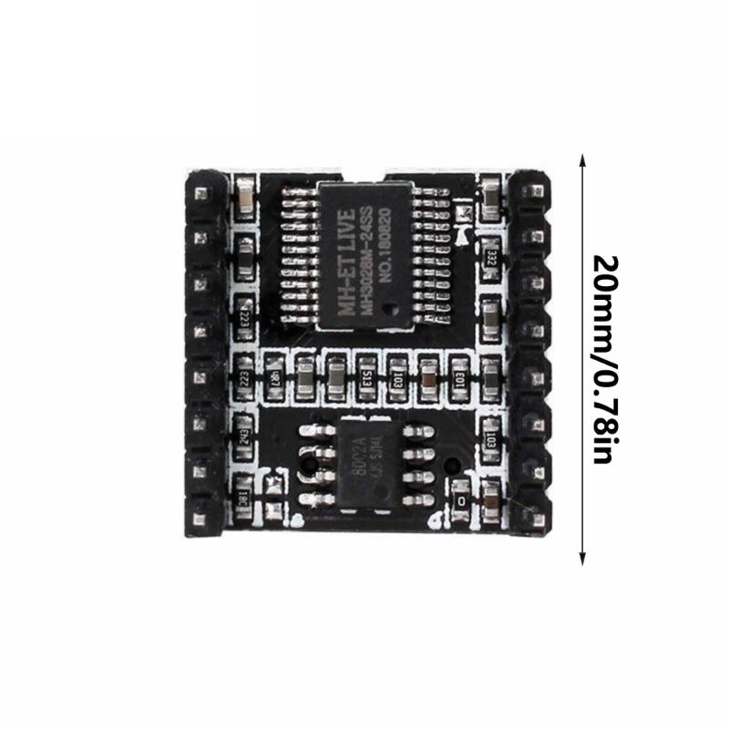 3Pcs For DFPlayer Mini MP3 Player Module TF Card U Disk DFPlayer Module MP3 Voice Development Board Mini MP3 Player Module
