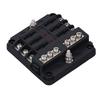 6 Way Box, LED Display, 32V Carrier for Car, Boat, Truck, with Waterproof Cover, 100A Highest Input Current