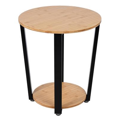Rustic Bamboo Coffee Table for Living Room 46X46X52 Vs39Nb Begryf