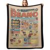 Vintage/Retro 1984 Beano Titelseite. Klassischer Dennis, der Quälgeist und Gnasher, im Vintage-Stil. Decke werfen