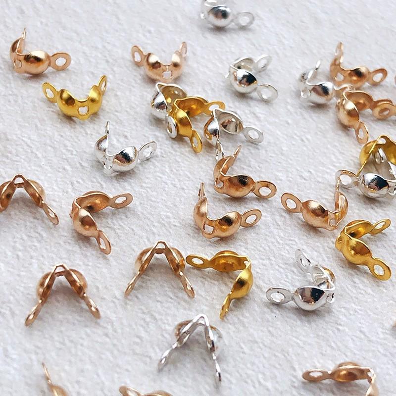 5000 Stück Kordelstopper mit zwei Löchern für DIY Schmuck Positionierungsperlen