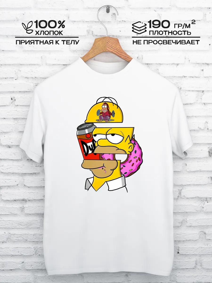Simpson Donut Print T-shirt S