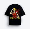 One Piece Luffy Oversized TShirt Anime Streetwear 2026 Summer New Unisex Women Fashion Retro Cotton Oversized Tshirt Street Y2K