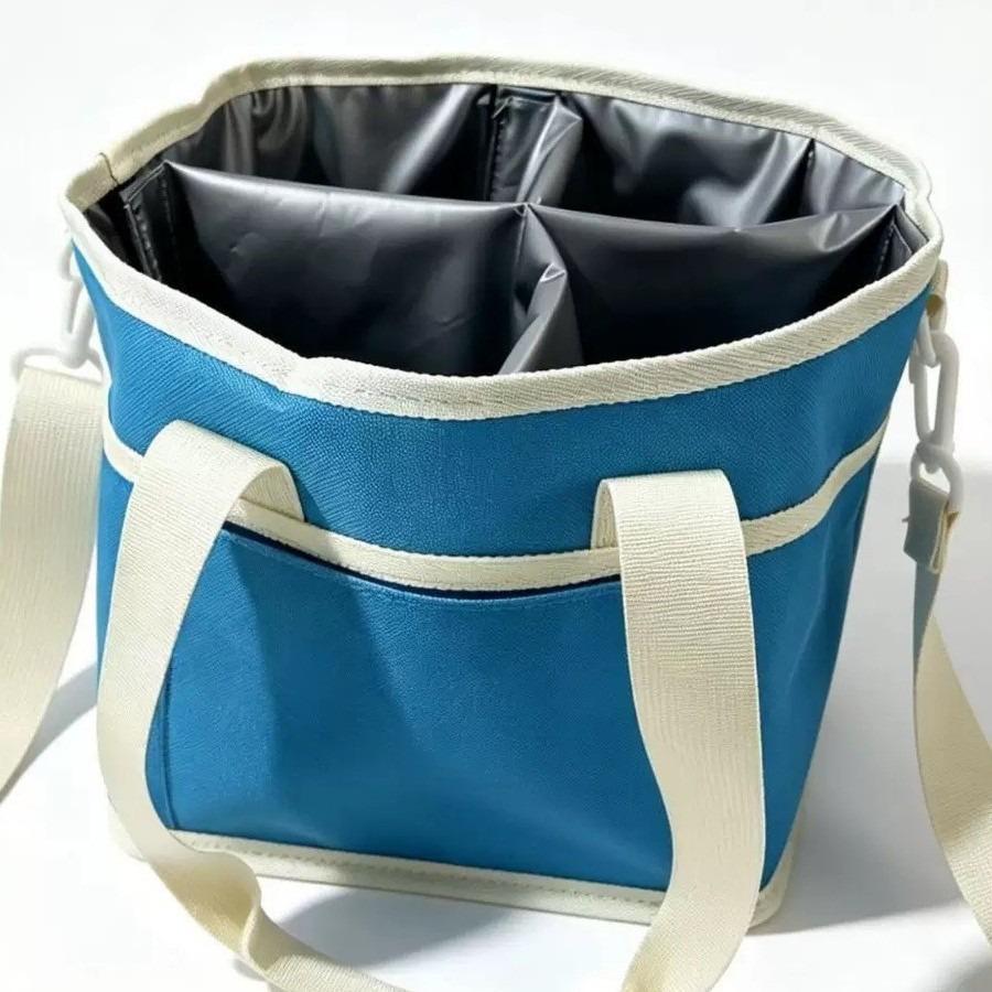 Large Capacity Waterproof Insulated Picnic Bag with Water Bottle Storage