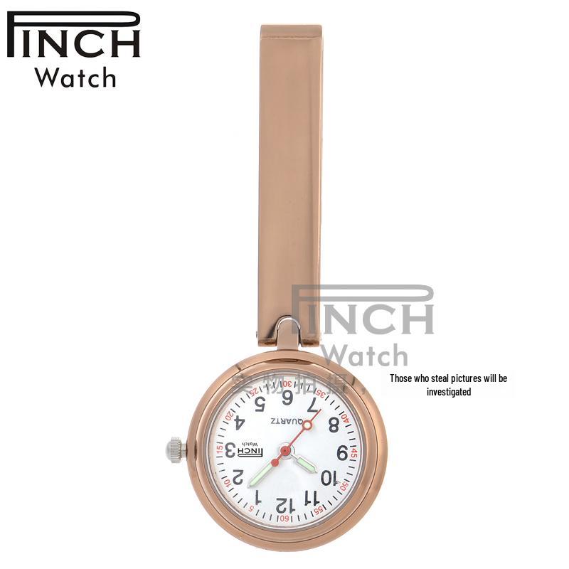 Engraved Women's Nurse Pendant Brooch Watch for Medical Use