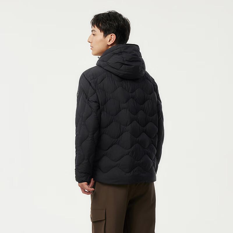 Tanboer Men's Lightweight Hooded Short Down Jacket 330219D