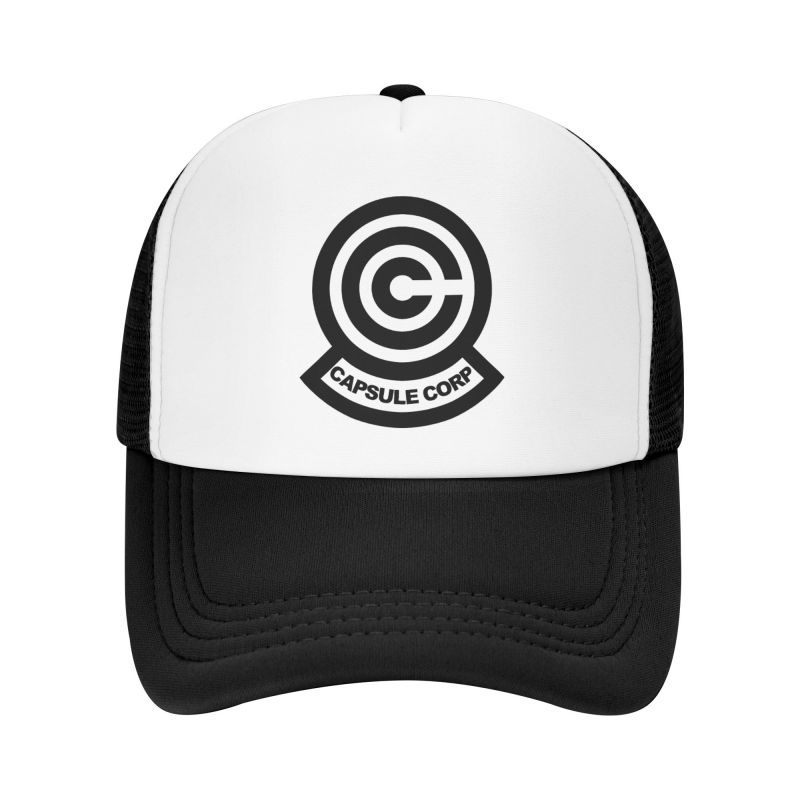 Capsule Corp Mesh Baseball Cap Unisex HipHop Snapback Caps Summer Breathable Sun Visor Hat Anime DBZ Trucker Adjustable Hats