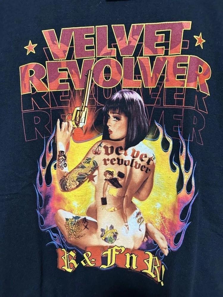 Ремейк черной футболки с коротким рукавом группы Velvet Revolver Классическая футболка S-5XL Унисекс футболка XXXXL