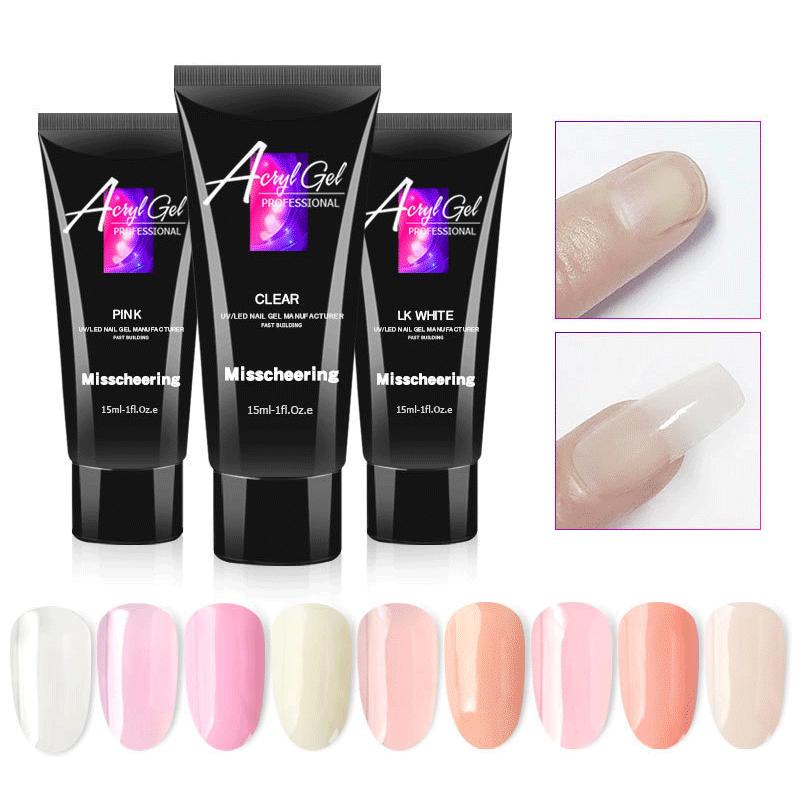 Nail Extension Gel 15Ml Phototherapy Gel Crystal Quick Nail Extension Gel Phototherapy Gel Nail