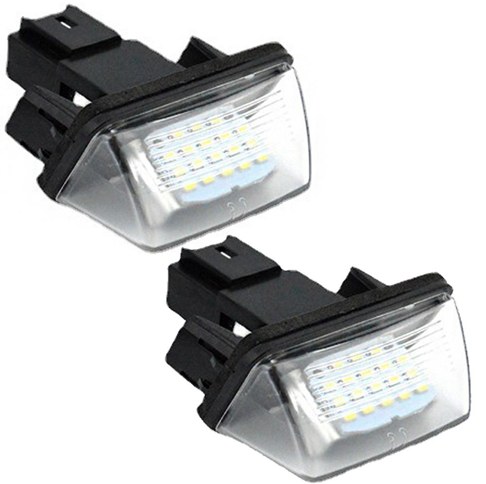 

1/2 шт. Автомобильный светодиодный фонарь подсветки номерного знака для Citroen C3 C4 C5 Berlingo Saxo Xsara Picasso для Peugeot 206 207 306 307 308 5008