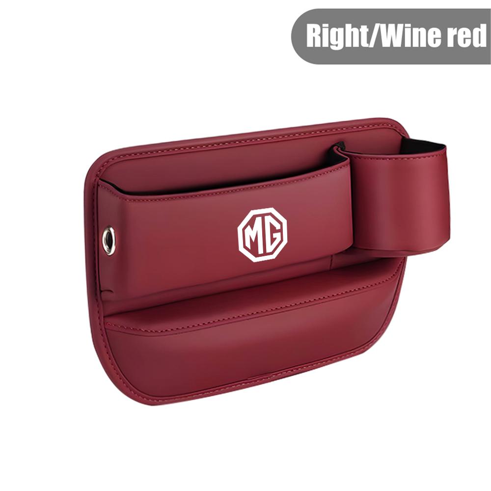 

Leather Car Seat Gap Storage Box With Water Cup Holder Stowing Accessories For Morris Garages MG MG3 MG5 MG6 MG7 HS GT Hector ZS