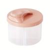 4-Compartment Rotating Milk Powder Dispenser, Portable & Easy To Clean for Travel & Daily Use