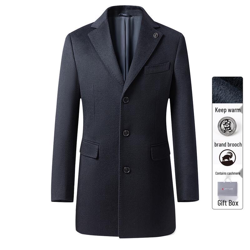 

Мужское зимнее пальто средней длины с лацканами 2XL