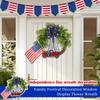 Independence Day Wreath Decorations Family Festival Decoration Props Shopping Mall Window Decoration Wreath