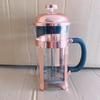 Heat-Resistant French Press Coffee & Tea Maker with Bamboo Handle and Stainless Steel Filter