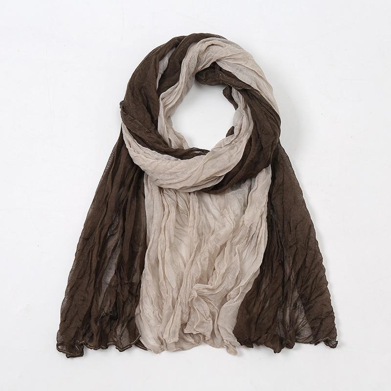 Spain Lovely Polka Floral Crinkle Viscose Shawl Scarf Lady Soft Thin Beach Wrap Pashmina Stole Bufandas Muslim Hijab 175*85Cm