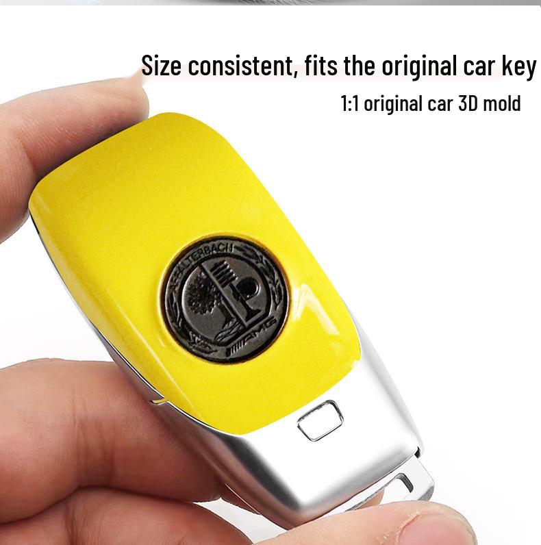 Mercedes-Benz Key Replacement Back Cover for A-Class, E-Class, C-Class, S-Class, G-Class, GLC, GLS, GLE - Painted & Frosted Finish.