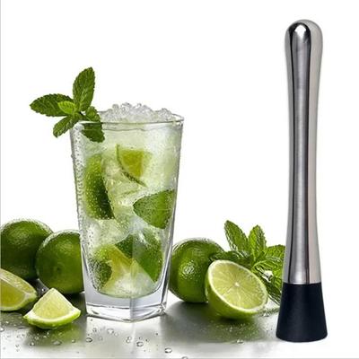 Durável Aço Inoxidável Misturador de Vinho Muddler Agitador de Coquetel Shaker Triturador de Gelo Punho Confortável Ferramenta de Bar