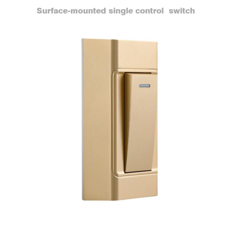 1 Gang 1 Way Surface-mounted Control Switch 2 Gang 2 Way Small Switch Dual Control Switch Bedside