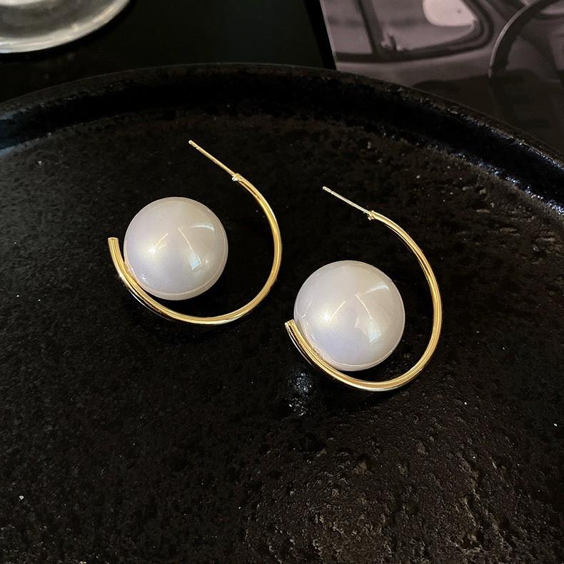 

Модные круглые большие круглые серьги для женщин корейские искусственные жемчужные серьги-капли для девочек на вечеринку, свадьбу, ювелирные изделия, подарки небо