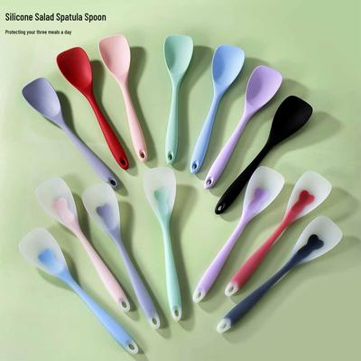 High-Temp Non-Stick Silicone Stir-Fry Spatula, Food-Grade Semi-Transparent Design