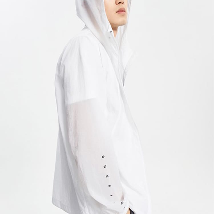 Veste Li Ning Homme Blanche à Capuche Fine Autre AFDQ207-1