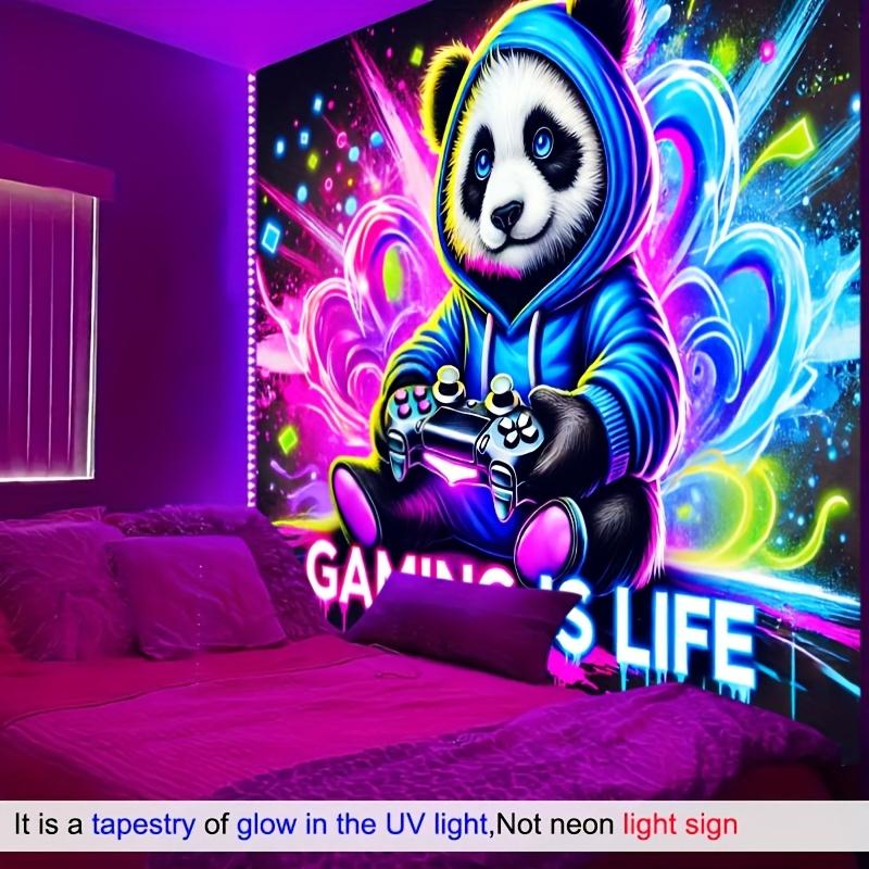 Gaming is Life Tapestry Perfect for Bedroom Decor and Wall Art Vibrant and Fun Design Ideal for Gamers and Tech Enthusiasts