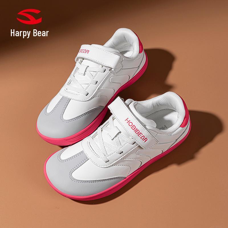 Happy Bear Kids' Leather Wide-Toe Outdoor Casual Walking Shoes