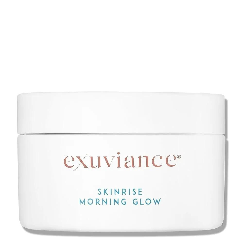 Exuviance Skinrise Morning Glow Exfoliating Pad 1.7 fl oz Contains polyhydroxy acid green tea cucumber extract
