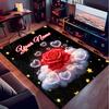 1PC Custom Name "Love Romance Design" Theme Floor Mat Ideal for Living Room, Game Rooms, Office, Bedroom,Floor Mat Playful Design