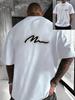 Sommer Neuer Stil Unisex T-Shirt Street Casual Mode Einfach Weich Bequem Atmungsaktiv D Graffiti Muster Druck