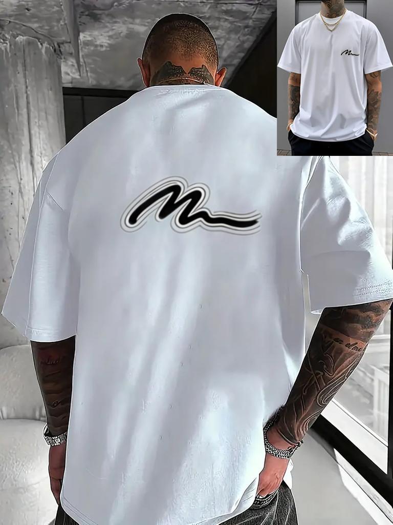 Sommer Neuer Stil Unisex T-Shirt Street Casual Mode Einfach Weich Bequem Atmungsaktiv D Graffiti Muster Druck