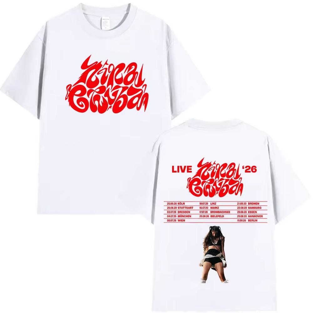 2026 Rapper Nina Chuba Nuovo Album Tour Merch Magliette Uomo Donna Vintage Maglietta Estiva Girocollo Manica Corta Magliette Top