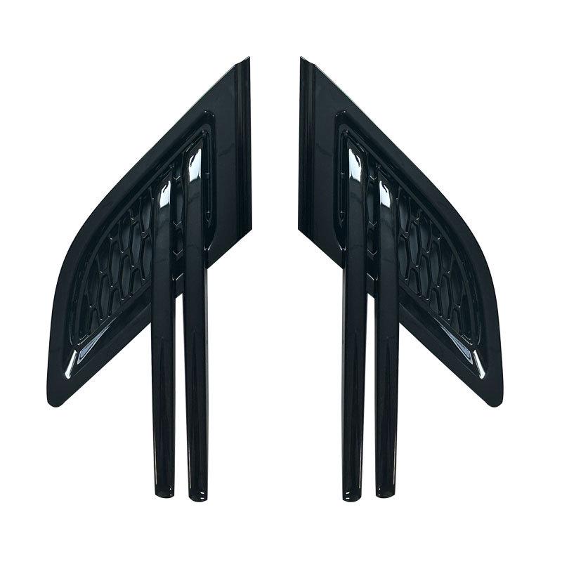 

All-Black Fender Side Vent Mesh Panel for 2014-2017 Range Rover Sport Black-Silver Fender Vent 14-17